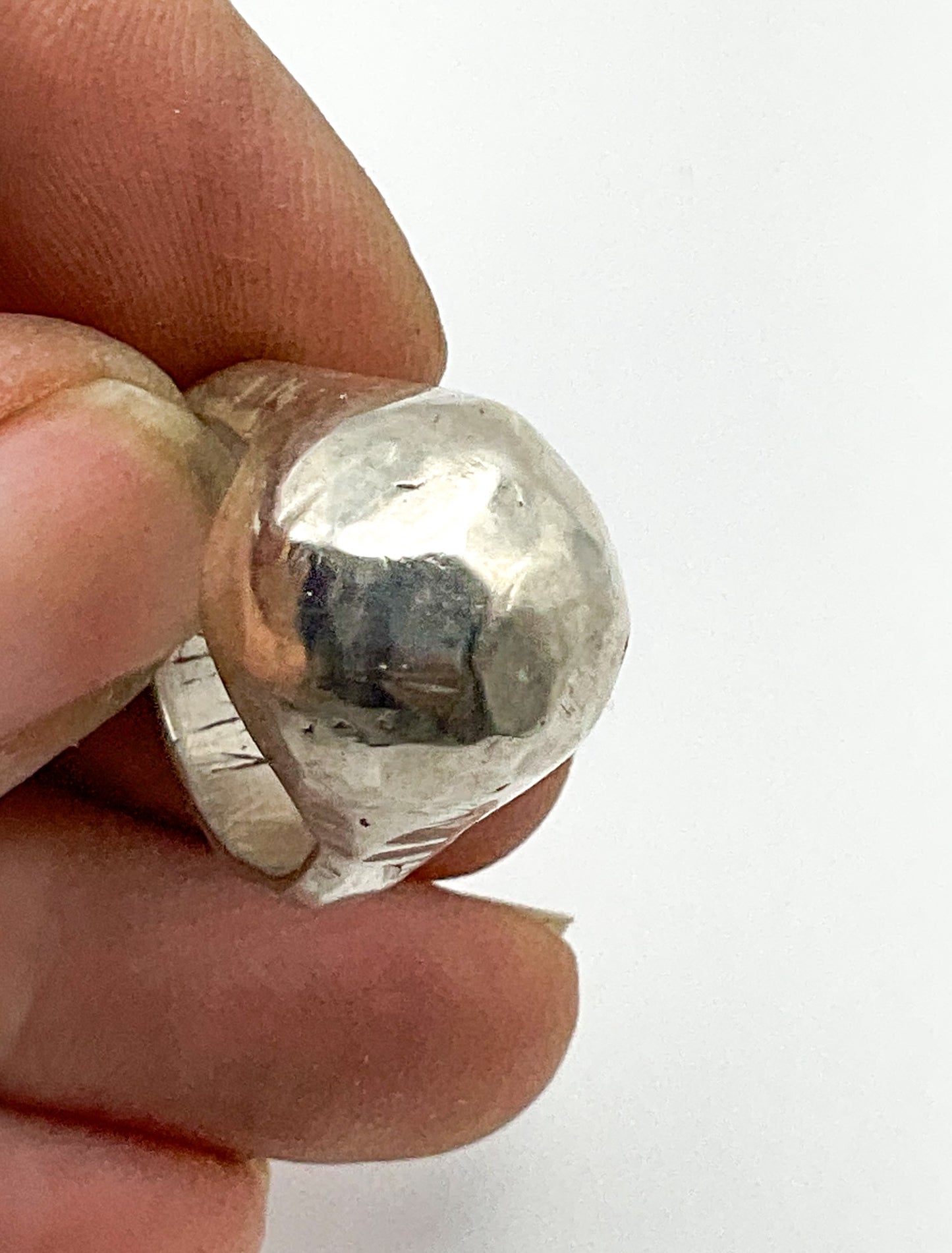 Silver Moon Ring