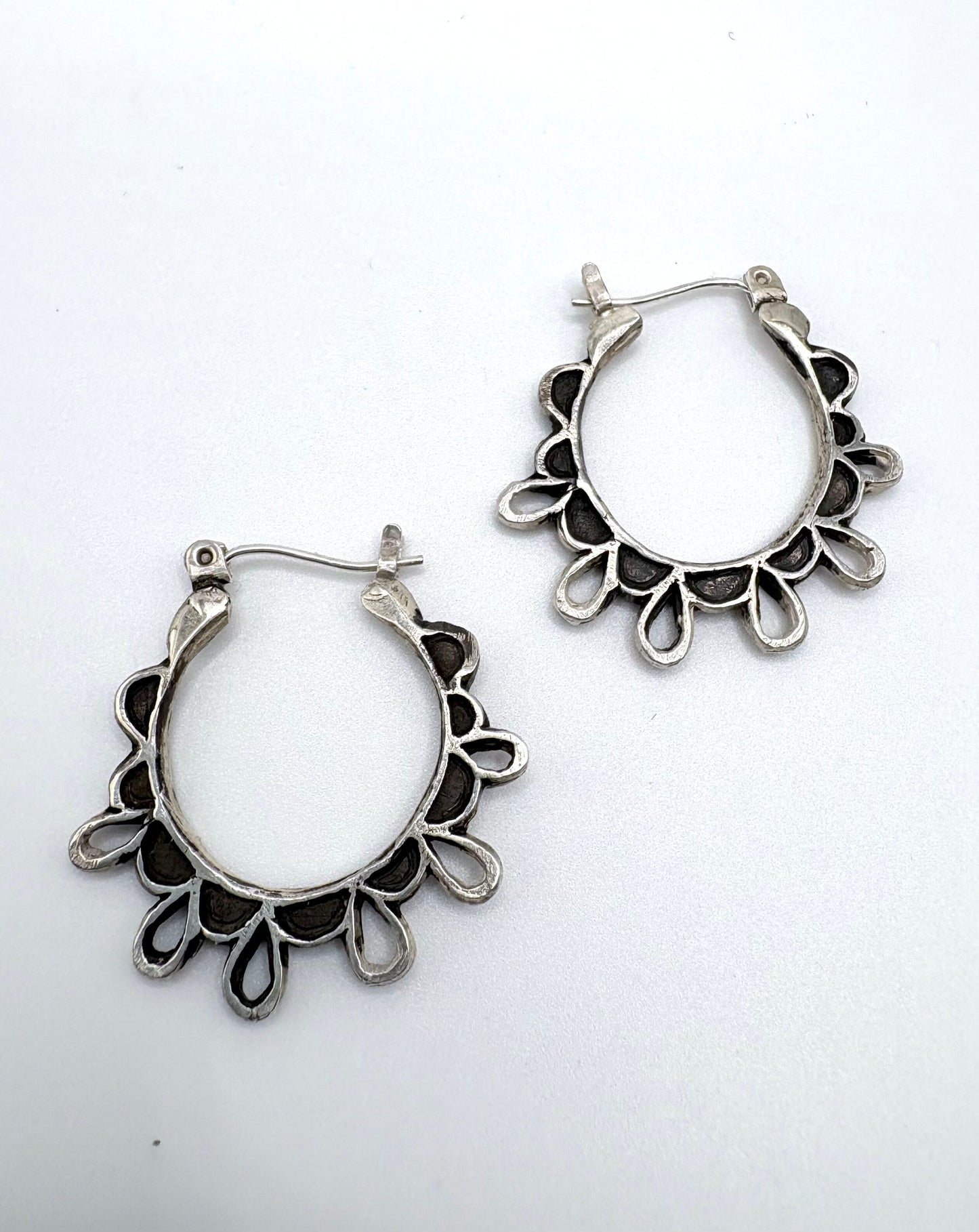Lace Hoop Earrings