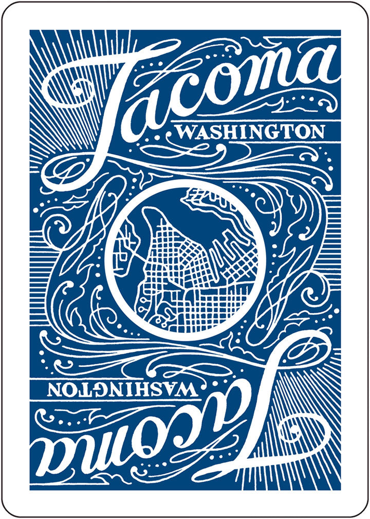 Tacoma Playing Card - Blue Deck