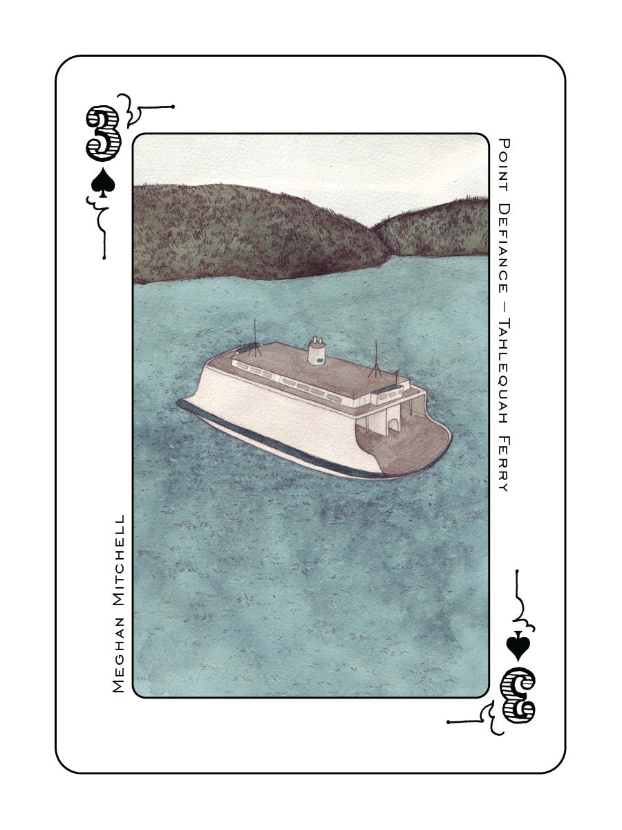 Tacoma Playing Card - Blue Deck