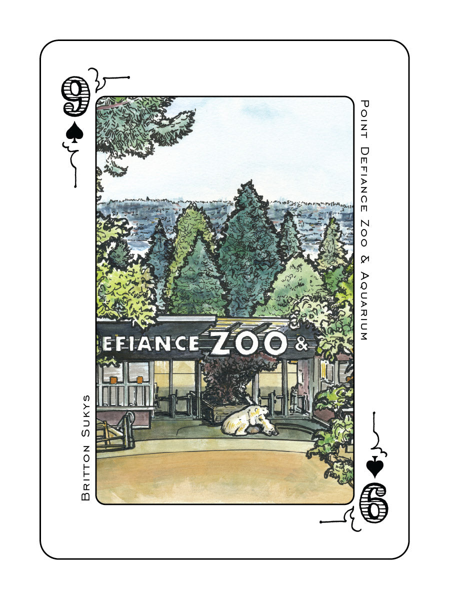 Tacoma Playing Card - Blue Deck