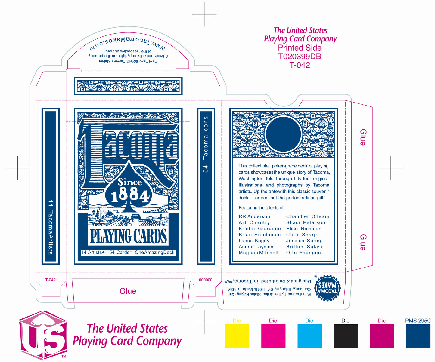Tacoma Playing Card - Blue Deck