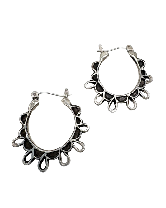 Lace Hoop Earrings