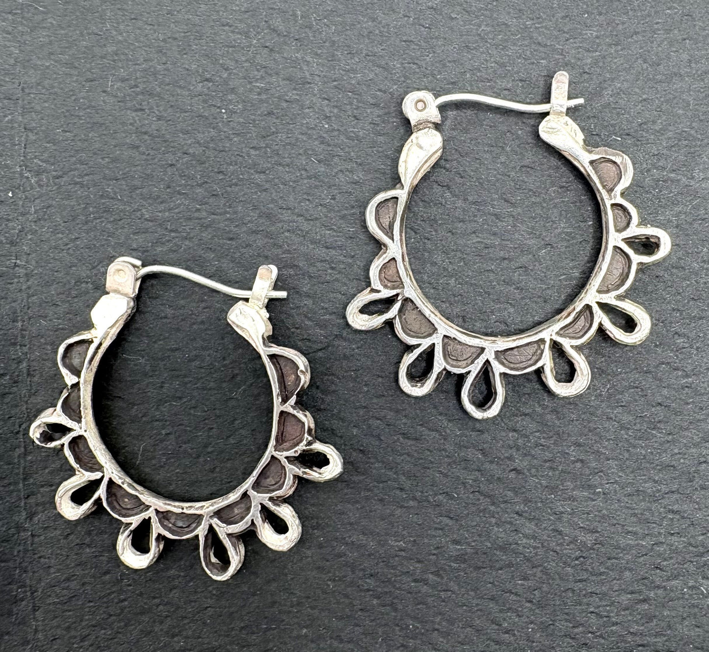 Lace Hoop Earrings